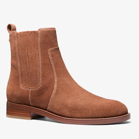 Michael Kors Ella Suede Chelsea Boot 10 - Picture 1 of 3